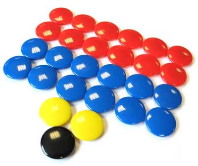 Precision coachbord magneten 4 cm 27-delig