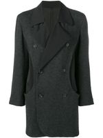 Yohji Yamamoto Pre-Owned veste à boutonnière croisée - Noir