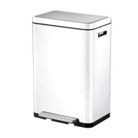 EKO - X-Cube pedaalemmer 45 ltr, EKO - Steel Stainless steel Polypropylene - wit, mat RVS