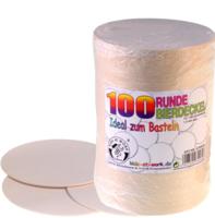 Kids At Work bierviltjes junior 10,5 cm karton bruin 100 stuks