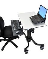 Ergotron TeachWell Mobile Digitale Workspace (MDW) Mobiel zit/sta PC-werkstation 1-voudig 17,8 cm (7) - 81,3 cm (32) Grafietgrijs (RAL 7024) Vast - thumbnail