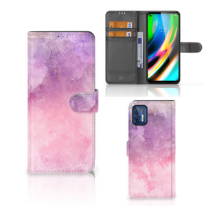 Hoesje Motorola Moto G9 Plus Pink Purple Paint