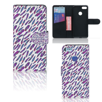 Motorola Moto E6 Play Telefoon Hoesje Feathers Color Motorola Moto E6 Play Telefoon Hoesje Feathers Color