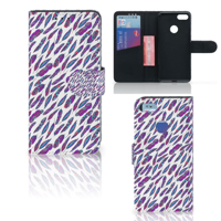 Motorola Moto E6 Play Telefoon Hoesje Feathers Color