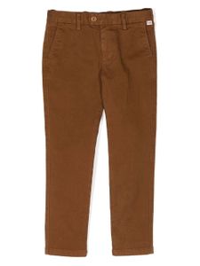 Il Gufo pantalon droit à patch logo - Marron