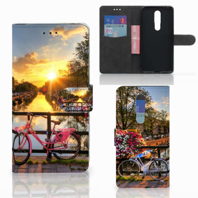 Nokia 3.1 Plus Flip Cover Amsterdamse Grachten
