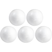 5x Beschilderbare piepschuim ballen/bollen 4 cm