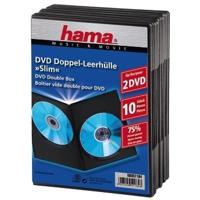 Hama DVD Slim Double-Box 10, Black 2 schijven Zwart - thumbnail