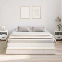 vidaXL Opbergbedframe Wit 180x200 cm
