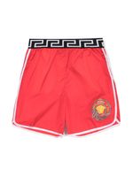 Versace Kids short de bain Nautical Medusa à logo imprimé - Rouge - thumbnail