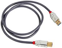LINDY 36661 1m USB 3.0 type A aan B-kabel, Cromo Line antraciet