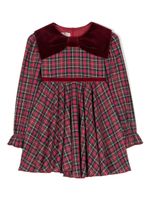 La Stupenderia robe en coton à motif tartan - Rouge - thumbnail