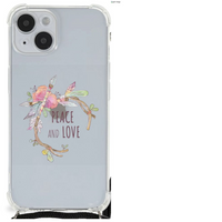 iPhone 14 Plus Stevig Bumper Hoesje Boho Text