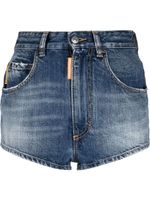 DSQUARED2 short en jean à patch logo - Bleu - thumbnail