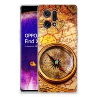 OPPO Find X5 Siliconen Back Cover Kompas - thumbnail