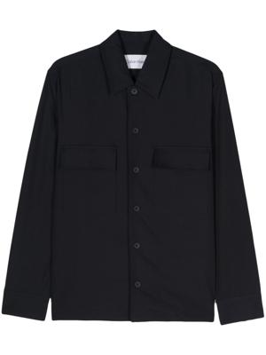 Calvin Klein Blouse met puntige kraag - Blauw