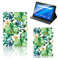 Lenovo Tab E10 Tablet Cover Orchidee Groen - thumbnail