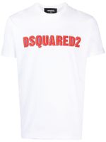 DSQUARED2 t-shirt en coton à logo imprimé - Blanc