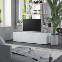 vidaXL Tv-meubel 120x34x30 cm spaanplaat wit