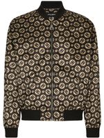 Dolce & Gabbana veste bomber à logo imprimé - Marron