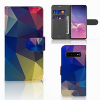 Samsung Galaxy S10 Book Case Polygon Dark