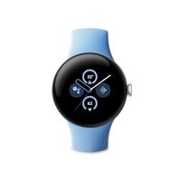 Google Pixel Watch 2 – het beste van Google en Fitbit – hartslagmeting, stressmanagement en veiligheidsfuncties – Android – aluminium behuizing in gepolijst zilver – sportarmband in Bay – LTE