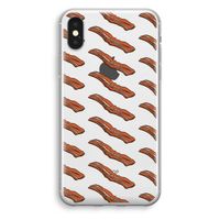 Bacon to my eggs #2: iPhone X Transparant Hoesje - thumbnail