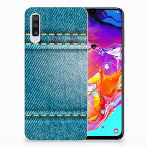 Samsung Galaxy A70 Silicone Back Cover Jeans