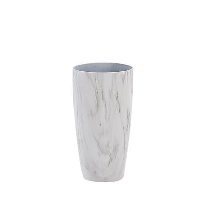 Beliani LIMENARI - plantenbak voor buiten-Wit-Stenenmix