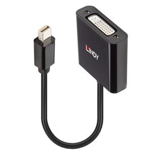 Lindy 41736 tussenstuk voor kabels Mini DisplayPort DVI-D Zwart