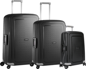 Samsonite S'cure Spinner 75+55+69cm Black kofferset