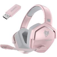 NUBWO G06 Draadloze Gaming Headset met ruisonderdrukking microfoon 2.4G Bluetooth hoofdtelefoon Stereo oortelefoon Compositie met PC, Laptops, PS4, PS5, Nintendo Switch - Roze - thumbnail