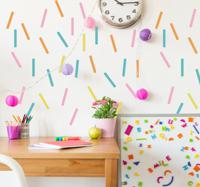 Vormen sticker Kleur confetti - thumbnail