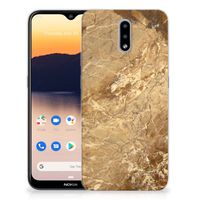 Nokia 2.3 TPU Siliconen Hoesje Marmer Creme - thumbnail