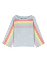 Stella McCartney Kids pull à motif arc-en-ciel - Bleu - thumbnail