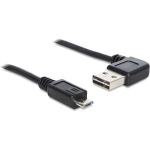 DeLOCK USB-A 2.0 90° > Micro-USB-B kabel 0,5 meter