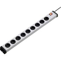 EHMANN 0201x00092301 Universele stekkerdoos met schakelaar, 9-voudig, 1,5 m voedingskabel