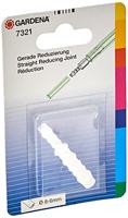 GARDENA reduceerkoppeling: Kunststof slangverbinding, voor het verbinden van slangen van 8 mm en 6 mm, wit (7321-20)