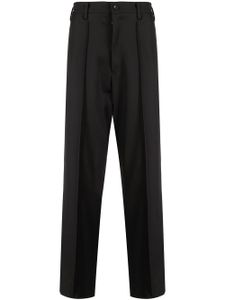 sulvam pantalon à plis marqués - Noir