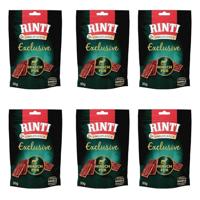 RINTI Singlefleisch Exclusive Snack Hert Puur | Pakket van 6 | 6 x 50 g | Aanvullend diervoeder voor volwassen honden | Uitsluitend hert voor gevoelige honden met allergieën