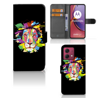 Motorola Moto G84 Leuk Hoesje Lion Color