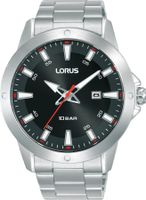 Lorus RH957PX9 Horloge staal zilverkleurig-zwart 44 mm - thumbnail