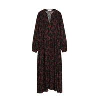 Mango maxi jurk met all over print zwart/multi