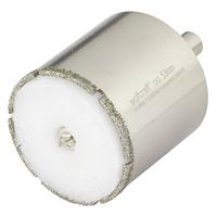 wolfcraft diamantboorkroon 'Ceramic', met centreerboor en schacht I 5929000 I Voor het installeren van sanitair en elektra in tegels en plavuizen, snijdiepte 45 mm