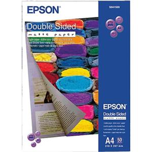 Epson Double-Sided Matte Paper C13S041569 Fotopapier DIN A4 178 g/m² 50 vellen Dubbelzijdig bedrukbaar, Mat