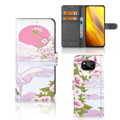 Xiaomi Poco X3 | Poco X3 Pro Telefoonhoesje met Pasjes Bird Standing Xiaomi Poco X3 | Poco X3 Pro Telefoonhoesje met Pasjes Bird Standing