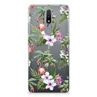 Nokia 2.4 TPU Hoesje Flamingo Palms