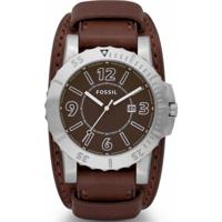 Horlogeband Fossil BQ1017 Onderliggend Leder Bruin 22mm - thumbnail