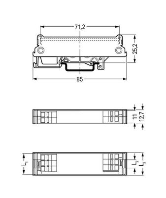 Wago 288-602 accessoire voor klemmenblokken Afdekprofiel 50 stuk(s)