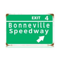 Bonneville Speedway Metalen Bord - thumbnail